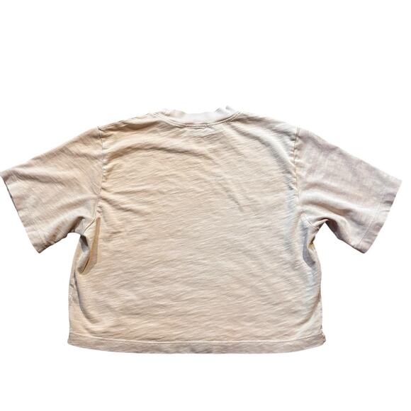 Cotton Citizen Tee Boxy XS Women's Cream Cropped Short Sleeve 100% Cotton - Picture 4 of 6